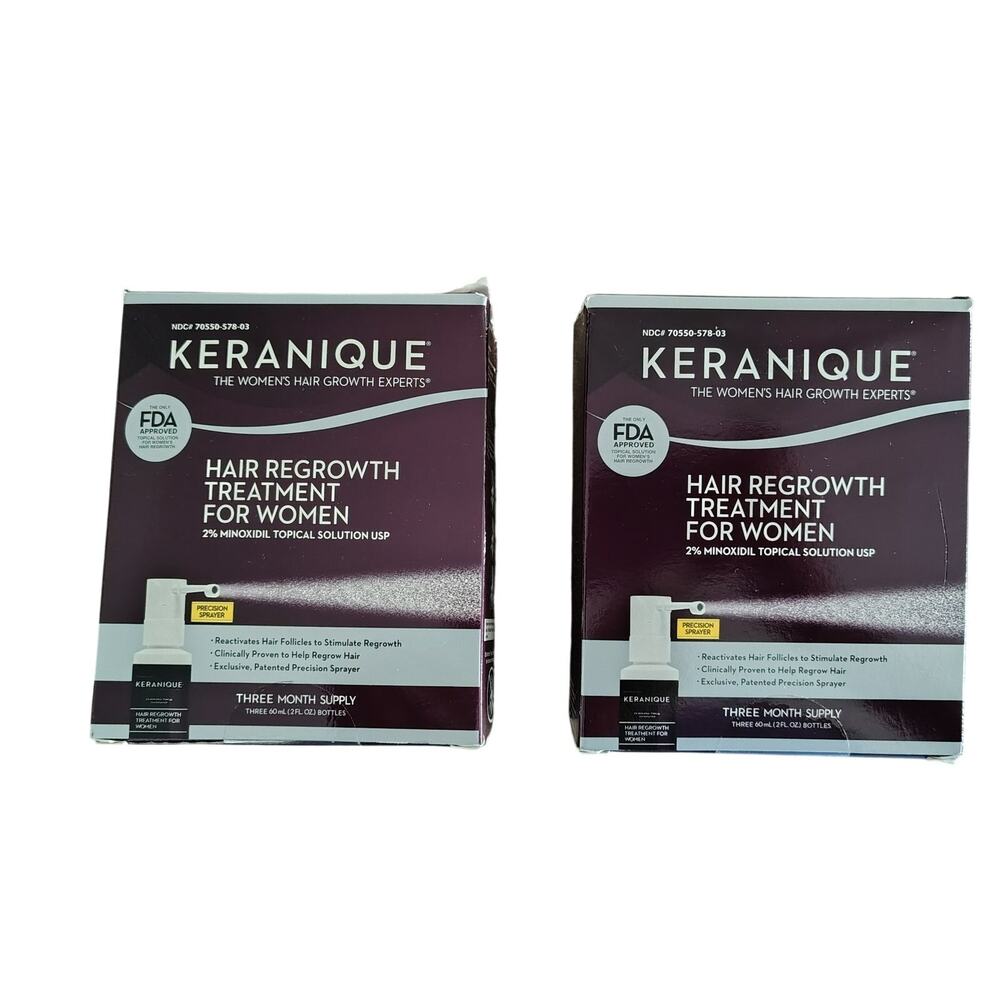 Keranique Hair Regrowth Treatment Women Minoxidil 3 Months EXP 01/22 & 10/21